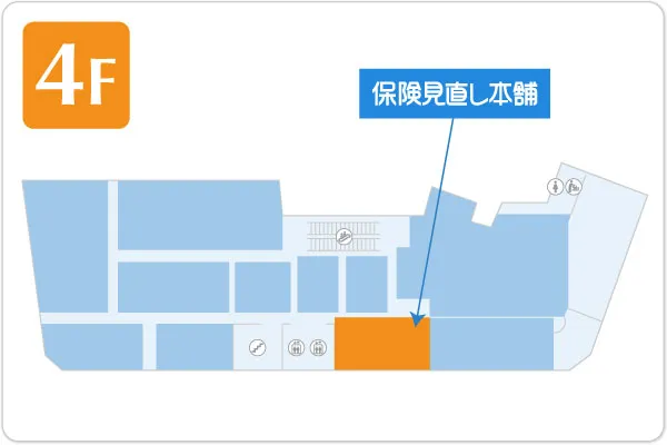 保険見直し本舗 仙台ロフト店フロアマップ