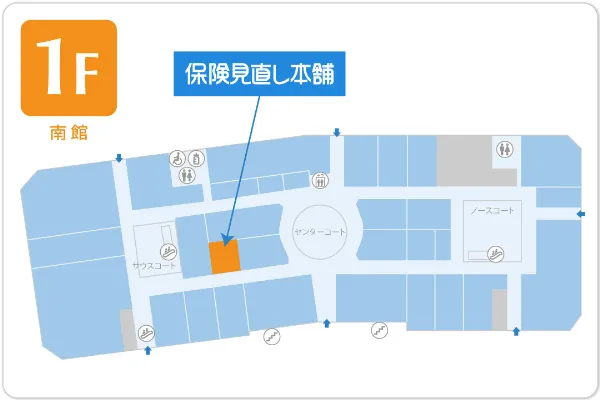 保険見直し本舗 泉パークタウンタピオ店フロアマップ