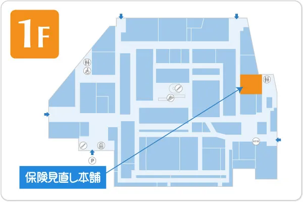 保険見直し本舗 MEGAドン・キホーテ上水戸店フロアマップ