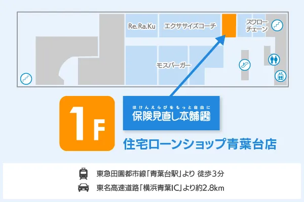 住宅ローンショップ 青葉台店フロアマップ