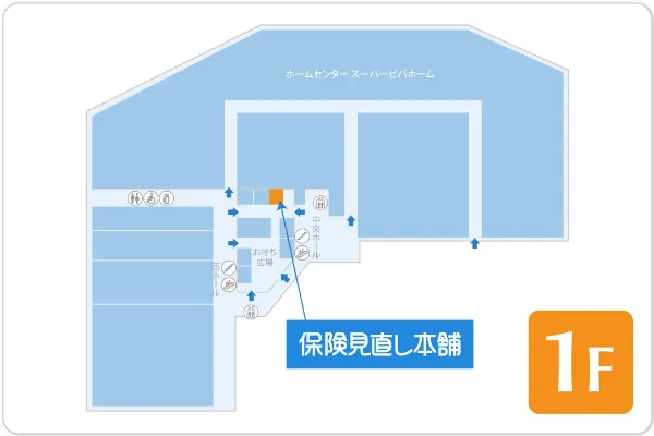 保険見直し本舗 ビバモール本庄店フロアマップ