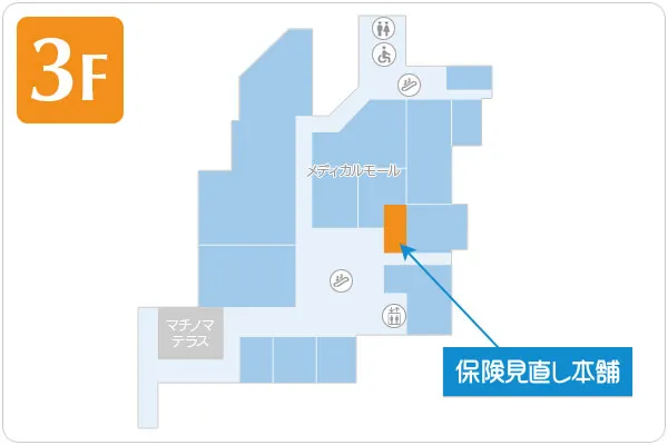 保険見直し本舗 マチノマ大森店フロアマップ