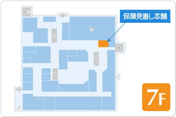 保険見直し本舗 大分トキハ本店フロアマップ