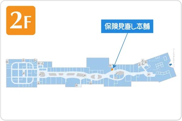 保険見直し本舗 イオンモール常滑店フロアマップ