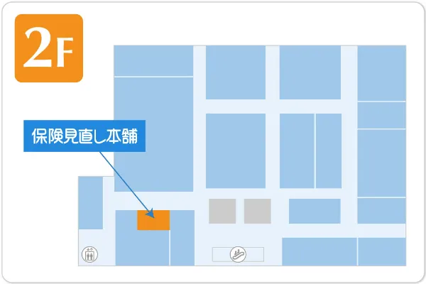 保険見直し本舗 そよら東岸和田店フロアマップ