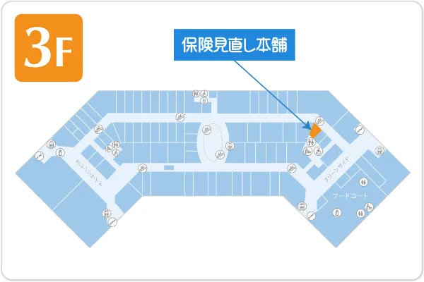 保険見直し本舗 ららぽーとEXPOCITY店フロアマップ