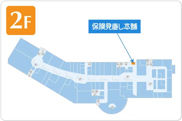 保険見直し本舗 イオンモール草津店フロアマップ