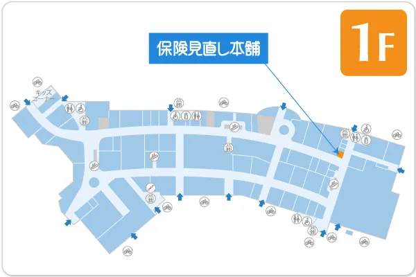 保険見直し本舗 ピエリ守山店フロアマップ