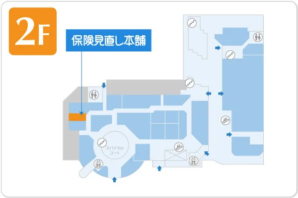保険見直し本舗 新浦安MONA店フロアマップ